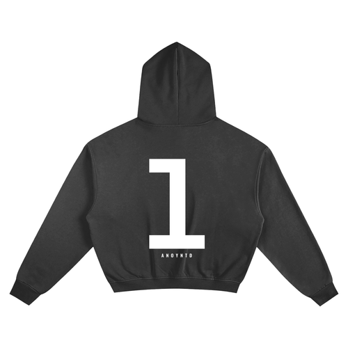 1 Cotton Cropped Hoodie