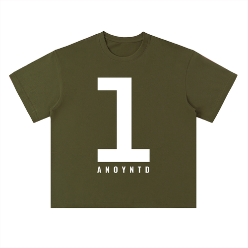 1 Heavyweight Drop Shoulder Cotton T-Shirt