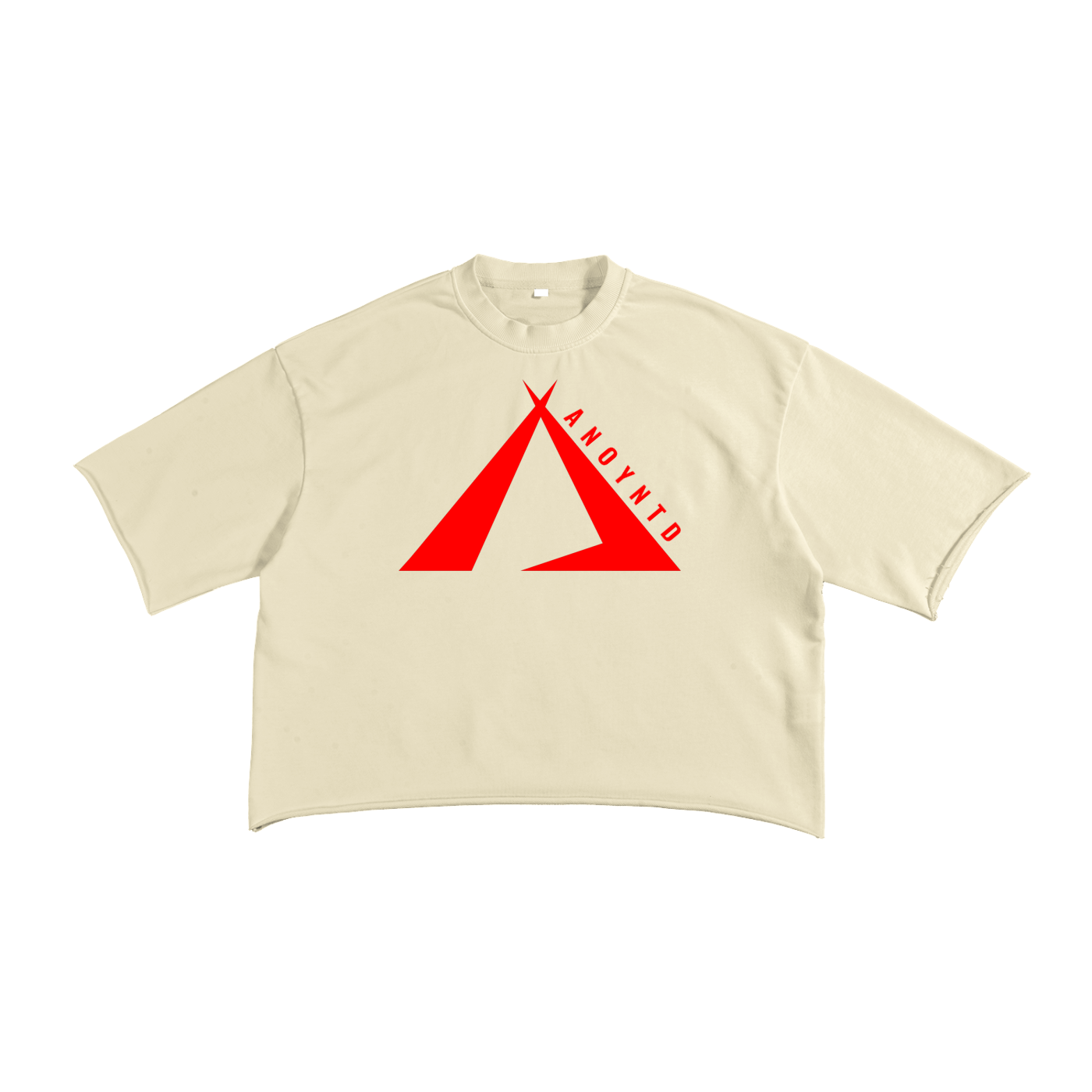 TIPI [RED] French Terry Raw Edge T-Shirt