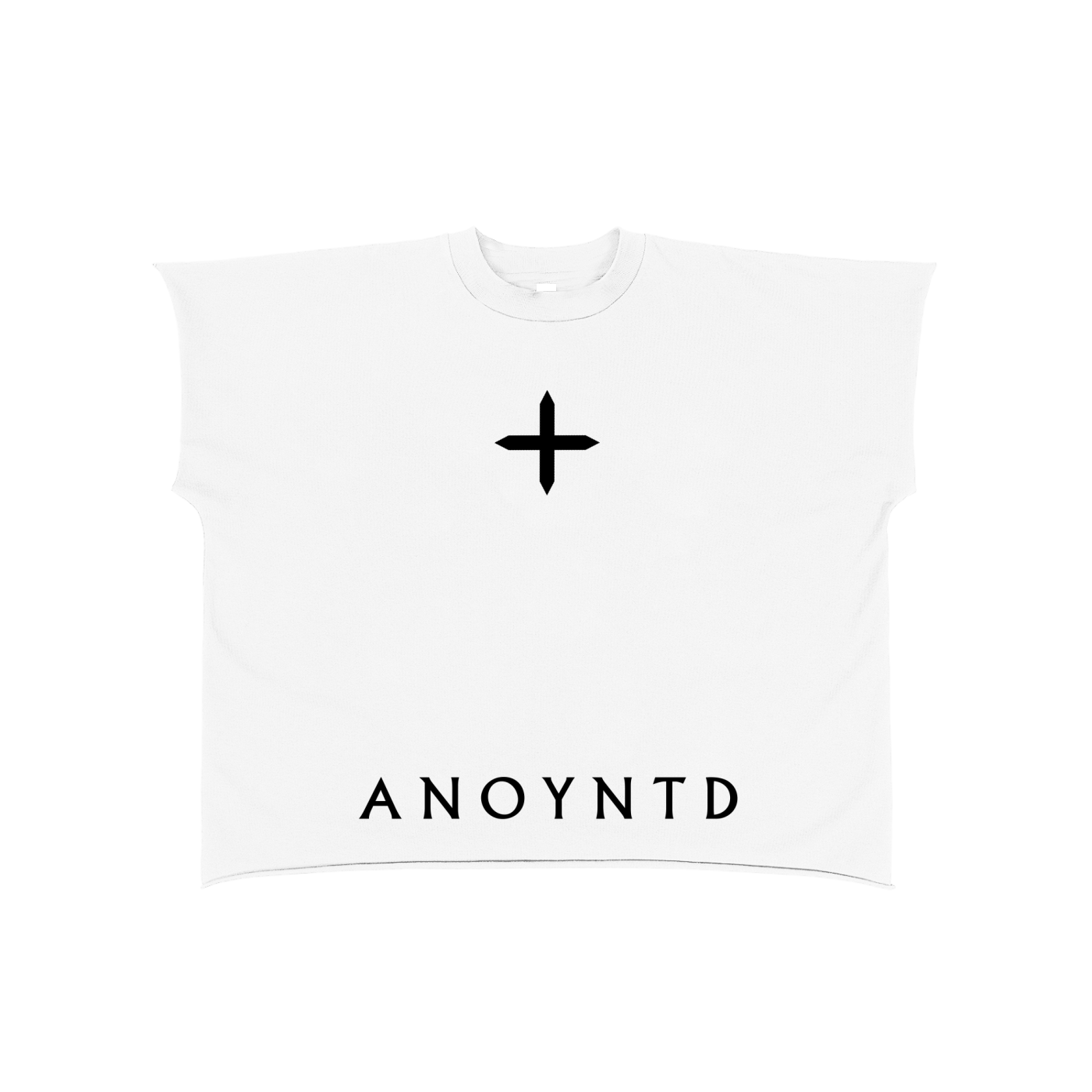 Raw Edge Boxy Non-Shrink T-Shirt