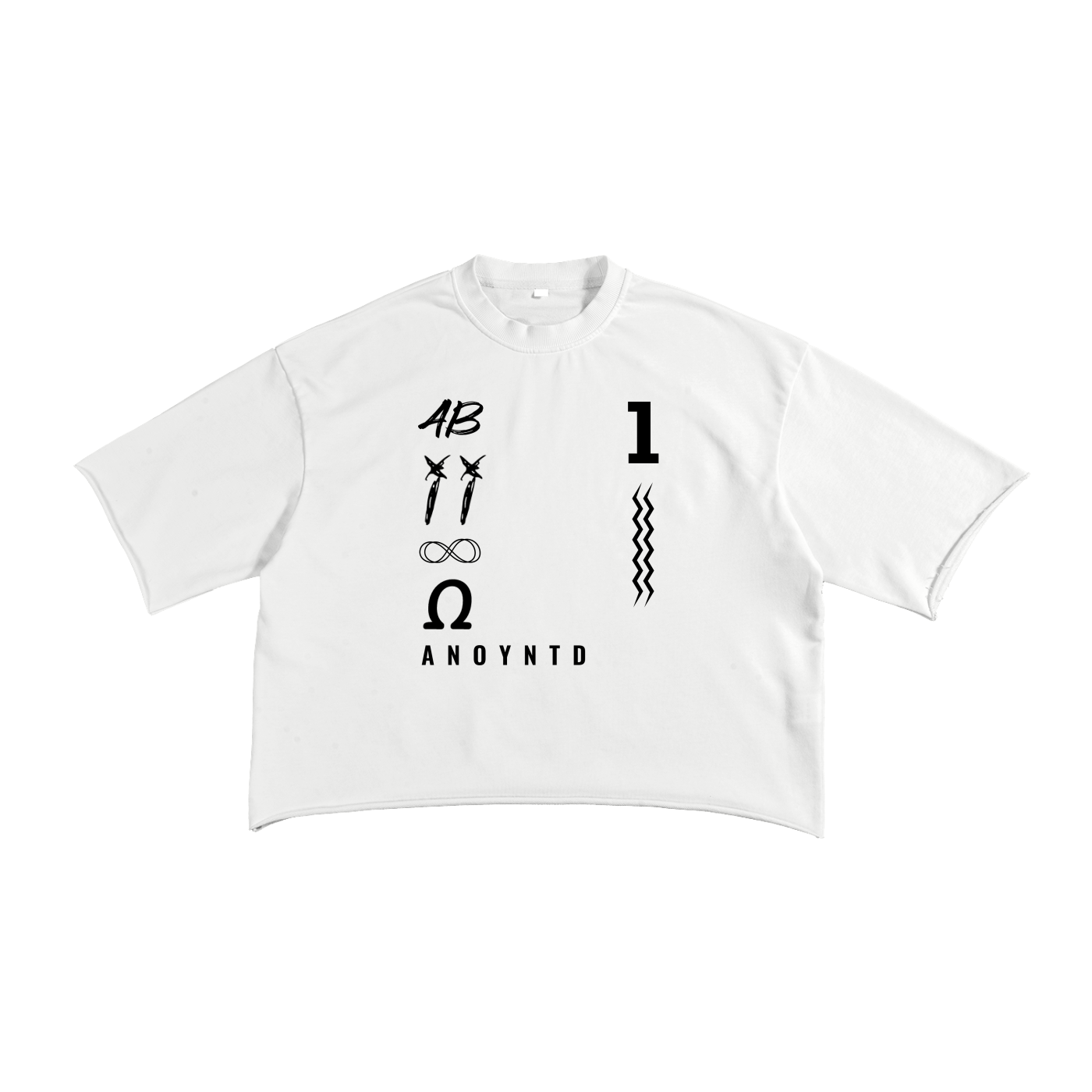 French Terry Raw Edge T-Shirt