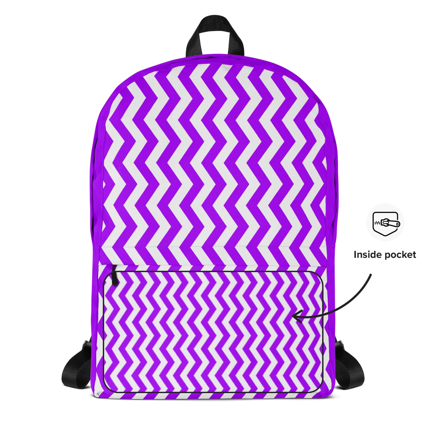 ANOYNTD Purple ZIG ZAG Backpack