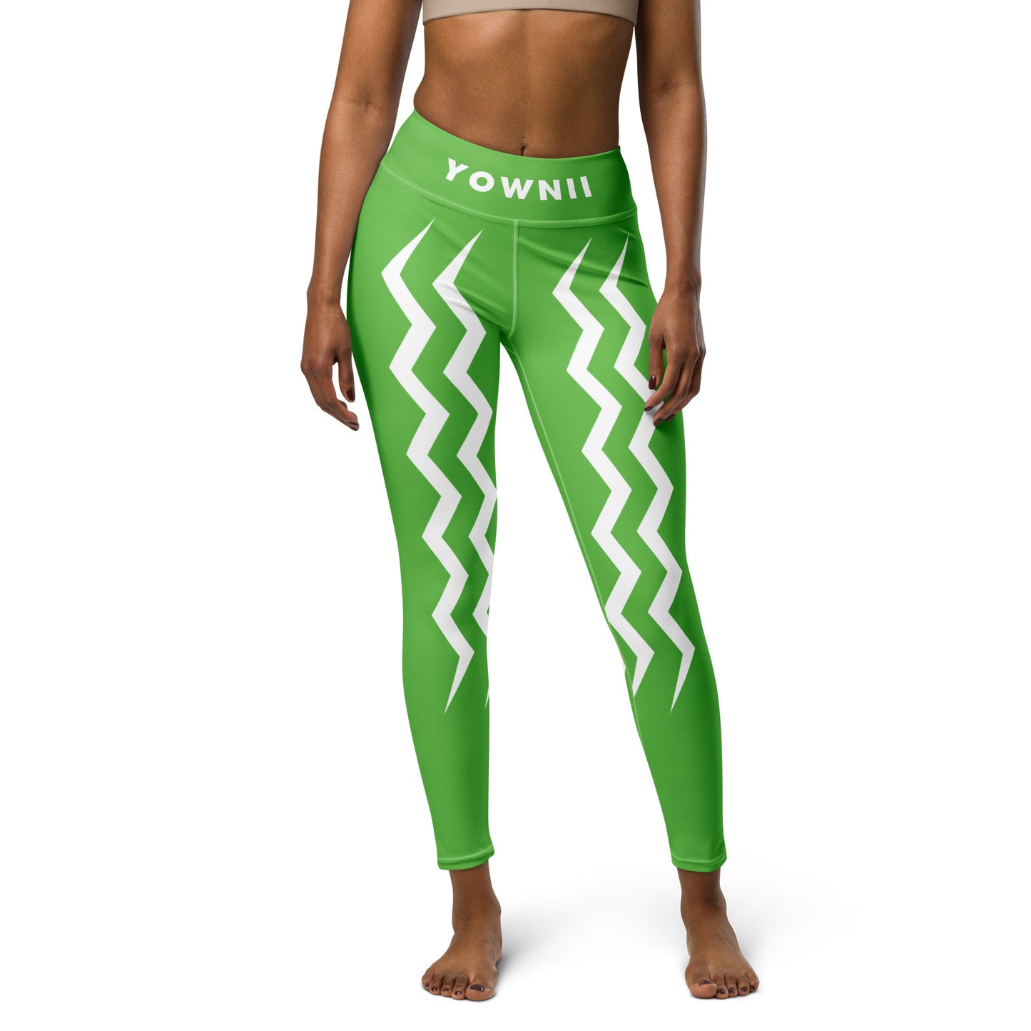 YOWNII X ANOYNTD Green Yoga Leggings