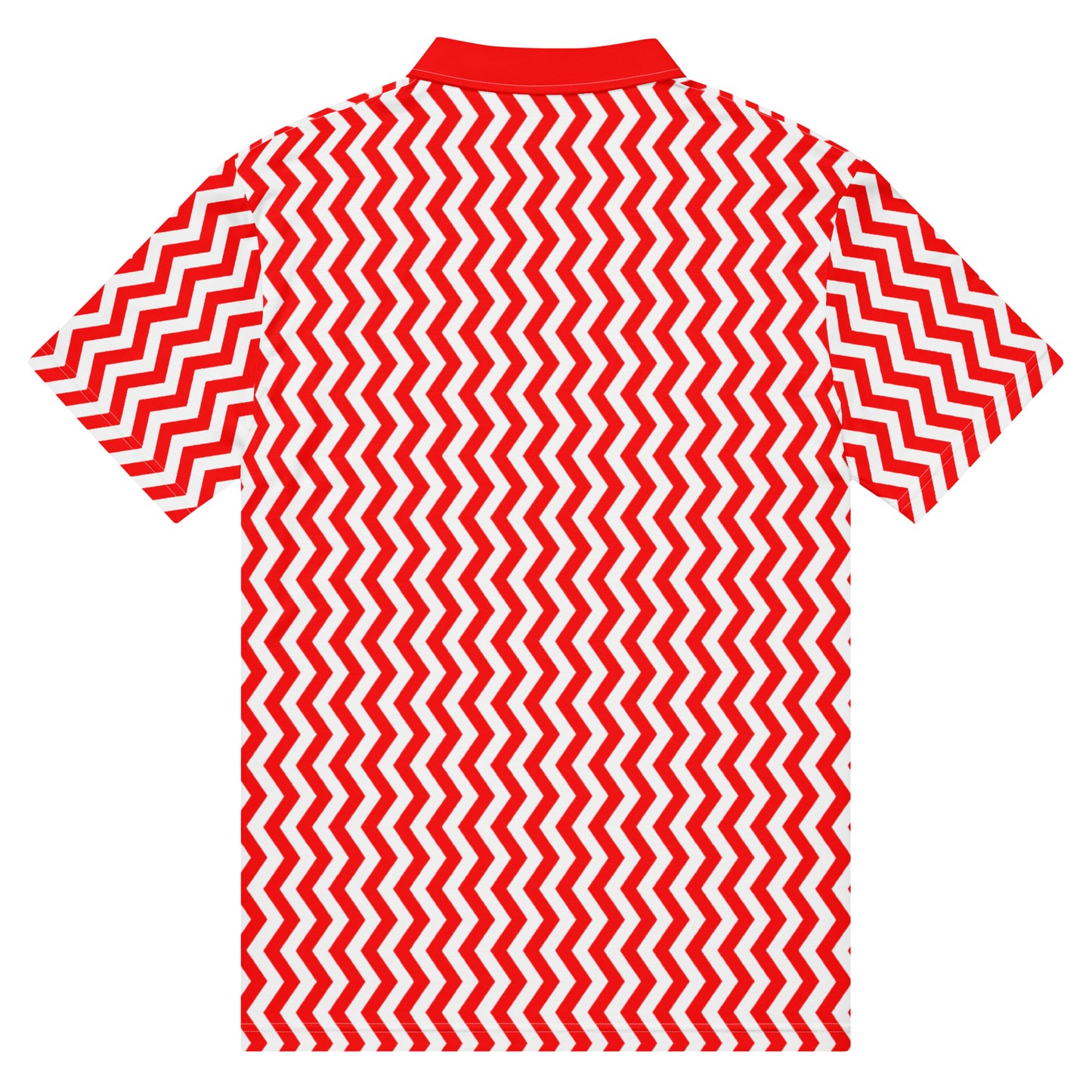 ANOYNTD Red ZIG ZAG Men’s slim fit polo